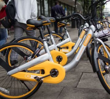 oBike's sharing scheme is coming to London to take on the Boris Bike